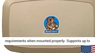 Koala Kare KB200 11 Horizontal Wall Mounted Baby Changing Station, Earth