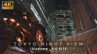 (4K) TOKYO Night View (Siodome SIO-SITE) 東京 夜景 （汐留シオサイト）
