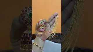 Real Kemp jumka with multilayer Mattel WhatsApp for booking 9003682011 #earrings #mattel #kemp #new