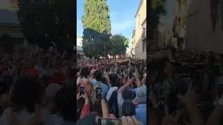 DESFILE DE LA LEGION EN LUCENA 2.024, CON EL CRISTO A HOMBROS