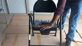 Heavy Duty Bariatric Folding Bedside Commode Chair - Call +918770784247 - www.mobilitykart.com