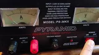 PYRAMID PS-36KX POWER SUPPLY LIGHT METER MOD