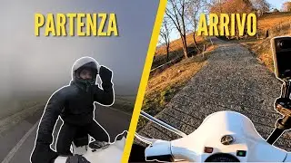 Partito nella nebbia, tornato nel fuoco 🔥 | Primo giro 2026 in Vespa PX al Monte Farno