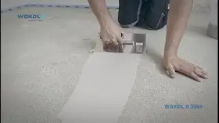 Level bumps and screw holes on wooden material tiles - WAKOL D 3060 Plastification Additive