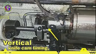 Vertical knife cam timing, typical GC-6717 Single Needle Lock Stitch Sewing Machine
