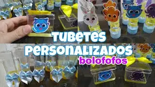 TUBETES PERSONALIZADOS TEMA BOLOFOFOS simples e fácil FICA LINDO @Stefanyrodrigues24