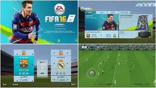FIFA 2016 MOBILE ORIGINAL OFFLINE CAREER MODE | FIFA 16 NEW FACE & LATEST KITS