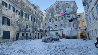 A Very Cold Day in Corfu ❄️ Winter Walk Around the Island