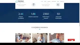 Mainton - Cleaning Services WordPress Theme housekeeping portfolio Website Builder