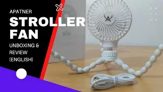 Portable Stroller Fan (Powerbank), USB Rechargeable 4000mAh. PowerBank. Apatner N20P. UNBOXING&Rev