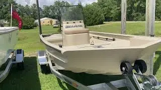 RX 160 Sea Ark boat will have a 40 hp mercury four stroke and aluminum trailer