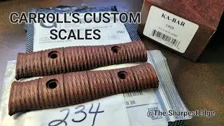 THE SHARPEST EDGE:  CARROLL'S CUSTOM SCALES for The KA-BAR Slabby 
