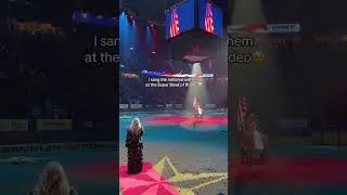 And now.. I want to be a cowgirl 🤠 #nfr #nationalanthem #rodeo