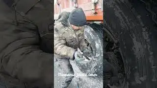 Repair Tire in Snow Weather