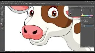 Cow art In Illustrator CC