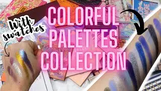 COLORFUL EYESHADOW PALETTES COLLECTION with LIVE SWATCHES