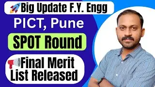 📢 PICT Final Merit List 202 OUT | Spot Round Details Inside spot Round Explained#cet #cetexam