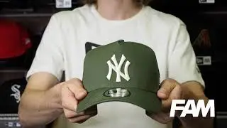 NEW ERA 9FORTY A FRAME MLB NEW YORK YANKEES COLOR ESSENTIAL OLIVE CAP