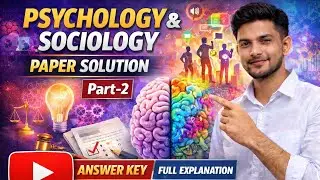 Psychology & Sociology Paper Solution For Bsc Nursing 1st Sem #nursingkit