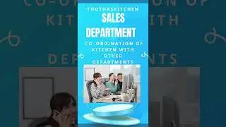 Coordination of Kitchen - Sales #KitchenCoordination#SalesDepartment#HotelManagement#KitchenAndSales