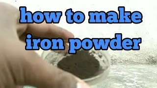 Make iron powder by electrolysis