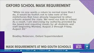 Another Mid-South school district is requiring students to wear masks