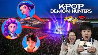bqThanh Vlog  Dùng Flycam Đi Xem KPOP DEMON HUNTERS Ngoài Đời Thật