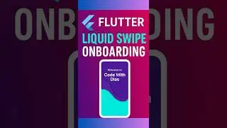 🔥 Liquid Swipe Onboarding in Flutter – Must-Try UI Animation! 