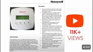 AHU thermostat setting || Honeywell thermostat installation || ac temperature controller device ||