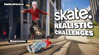 Realistic Trick Challenges with TheOldPotato | Skate.