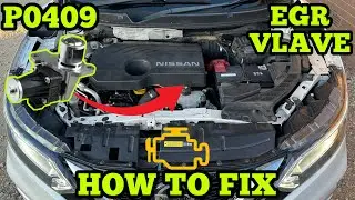 Nissan P0409 Exhaust Gas Recirculation EGR Valve Position Circuit 1 DEF - Location - HOW TO FIX