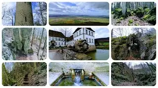 Ith Rundfahrt, Schloss Bisperode, Ithturm, Adam und Eva, Teufelsk&uuml;che, Fahnenstein, Schwefelquelle