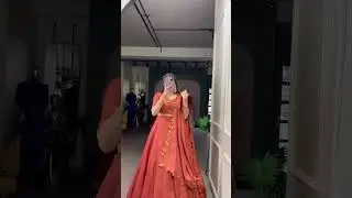 Indian Wedding Outfit Ideas | Traditional Silk Rust Orange Lehenga | Lehenga Styling for Festive
