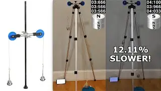 🔬#MESExperiments 50: Magnets in Repulsion Atwood Machine Drop Tests