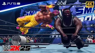 WWE 2K25 - Rey Mysterio Vs Mark Henry - Full Match at Smack down |Ps5 4k60 