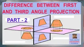 First angle orthographic projection and Third angle orthographic projection by Nilakik Sir (bengali)