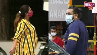 Meghana Raj Visits Hospital For Checkup | Dhruva Sarja