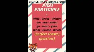 What is past participle and present participle - in Tamil. #shorts