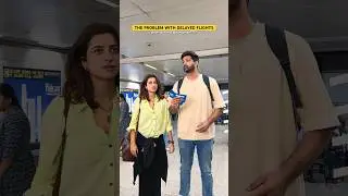 Flight delays are SUPER costly! 🥲😂 #funny #comedy #couple #explore #shorts  #flight #airport #trip