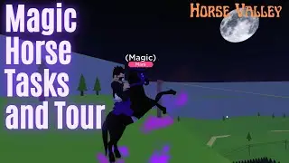 Roblox Horse Valley. Magic Horse Tasks, Teleporting, Ranch Tour and More. Hints and Tips.