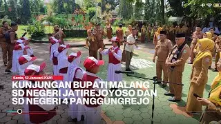 Kunjungan Bupati Malang ke SD Negeri Jatirejoyoso dan SD Negeri 4 Panggungrejo