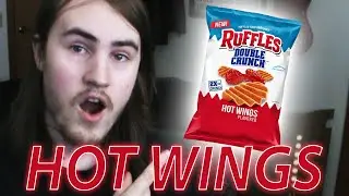TRYING RUFFLES' DOUBLE CRUNCH HOT WINGS FLAVORED CHIPS FOR THE FIRST TIME