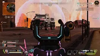 Apex Legends Shooting under Car Vehicle Shielding.