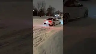 Audi S4 In The Snow. ❄️ #supercharged #automobile #audified #audicar #supercharger #cartok