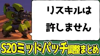 【OW2】スタジアム：2026年1月8日シーズン20ミッドパッチまとめ【オーバーウォッチ2/OverWatch2/スタジアム】【ゆっくり解説】