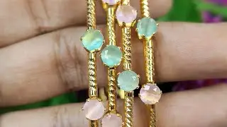 Exclusive stone bangles,earrings,necklace collection|whatsapp 8754252999 #live #giveaway