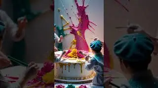 tiny workers ai video miniature workers cooking food video short video  #shorts