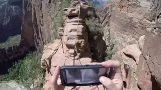 Angel's Landing Zion National Park - Angels Landing hike GoPro World's most dangerous hike!