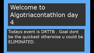 Algotriacontathlon day 4