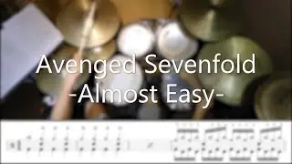 Avenged Sevenfold - Almost Easy - DrummerFrank Drum Cover - With Drum Score